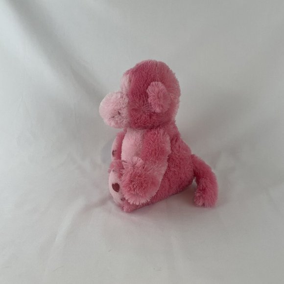 Russ Berrie Coby Monkey 9” Plush Pink Hearts Valentine Ape Gorilla Stuffed Toy - Picture 2 of 7